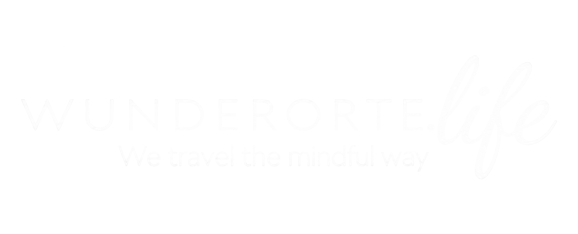 Logo von WUNDERORTE.life – Symbol für ein neues Bedürfnis: Ruhe, Gesundheit und bewusstes Reisen